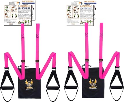 2 Pack! 2 sets of NOSSK GYM Pro Suspension Fitness Trainers - Manufactured in California using US and Global Components!