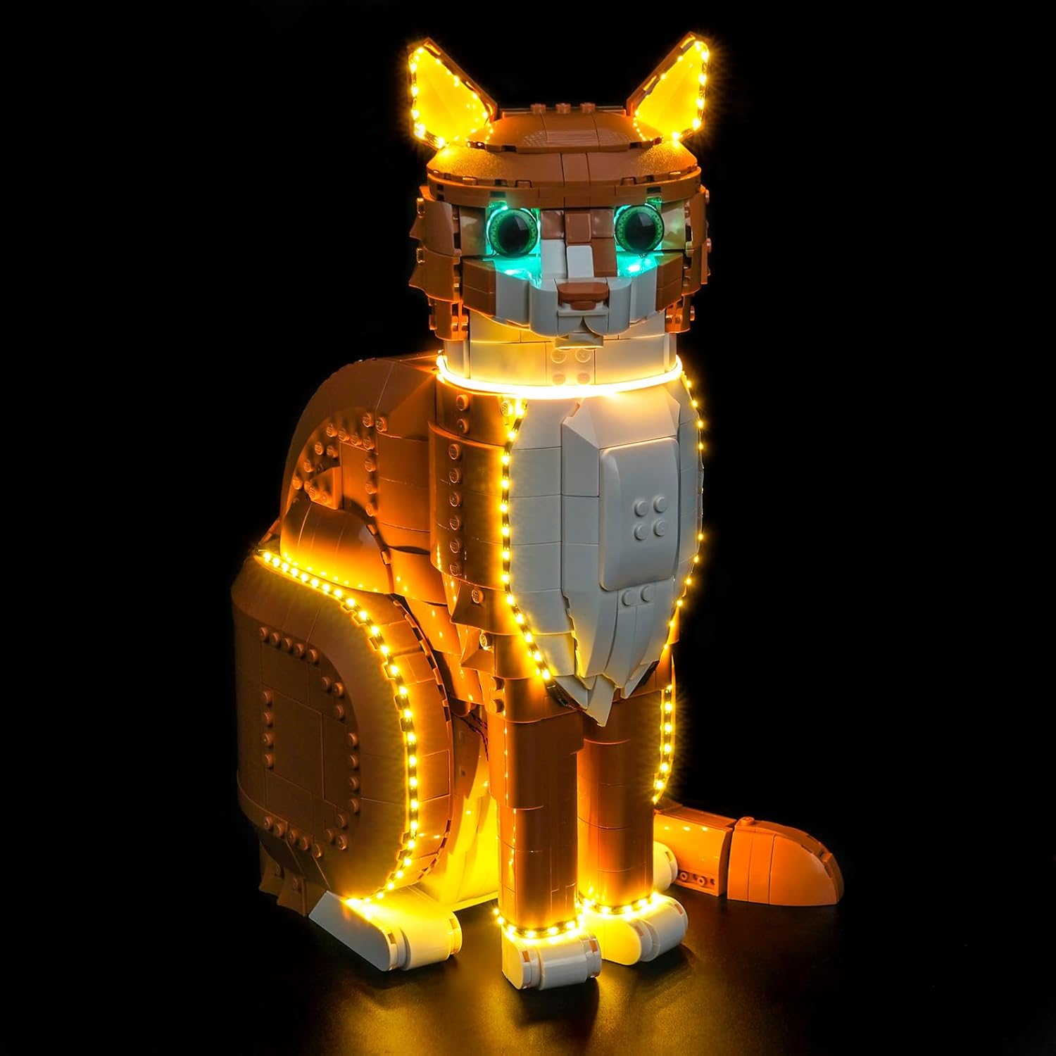 LED Lighting Compatible with LEGO 21376 Orange Cat - JUST Lights,Light Kit Compatible with LEGO Orange Cat,NOT Included The Model