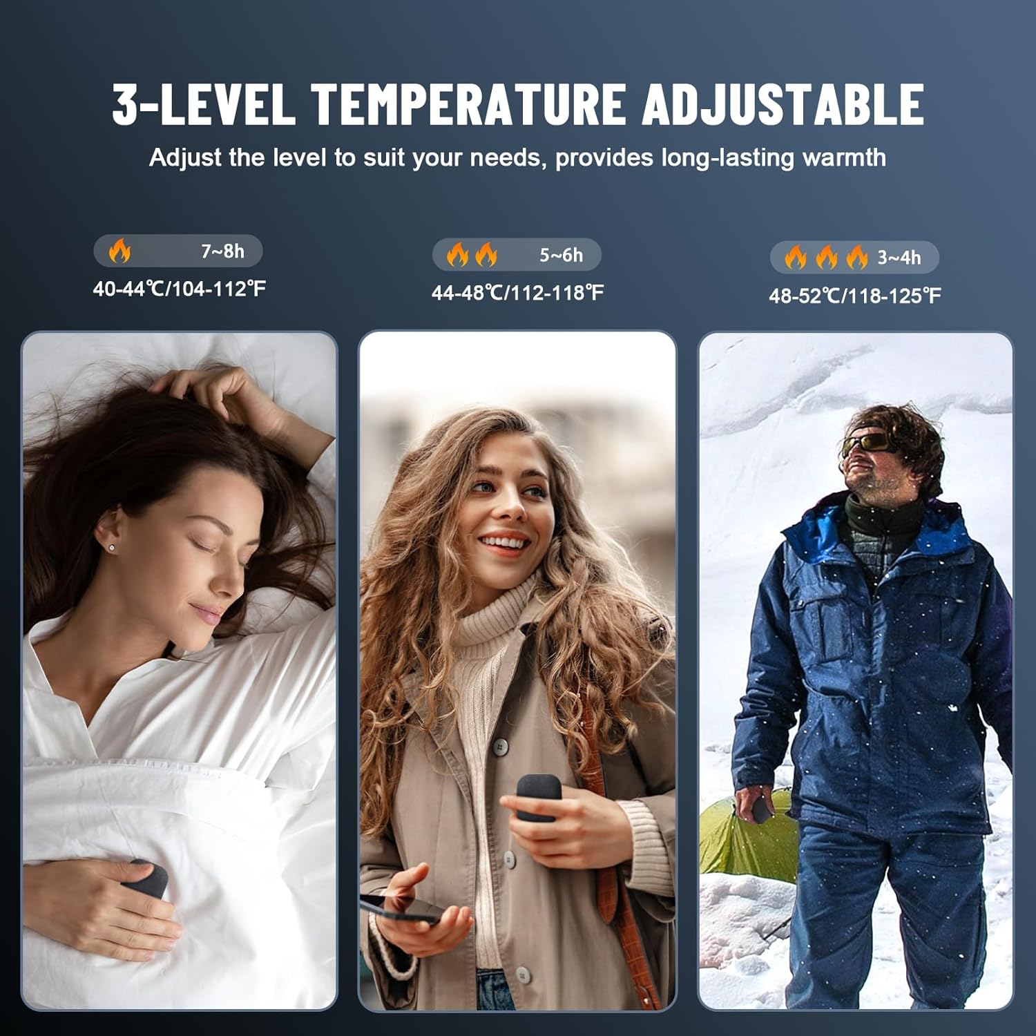 Hand warmer features and specifications