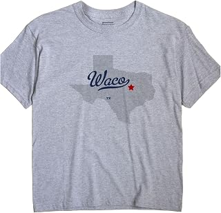 GreatCitees Waco Texas T-Shirt MAP