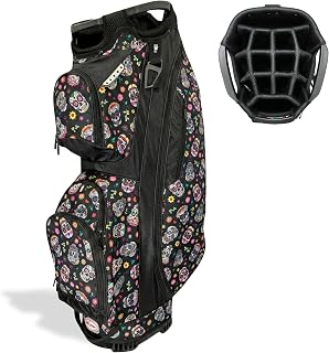 Luxury Women’s Golf Cart Bag – The Signature Series – 14-Way Organizer Top with Integrated Putter Well & Velour-Lined Valuables Pocket
