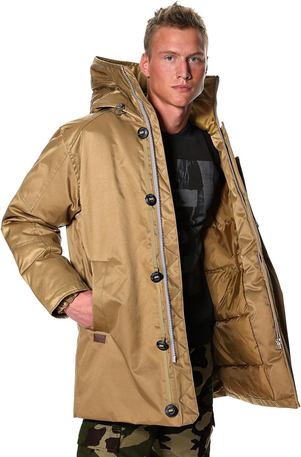 Amazon | g-starメンズMountain Hooded Parka US サイズ: S