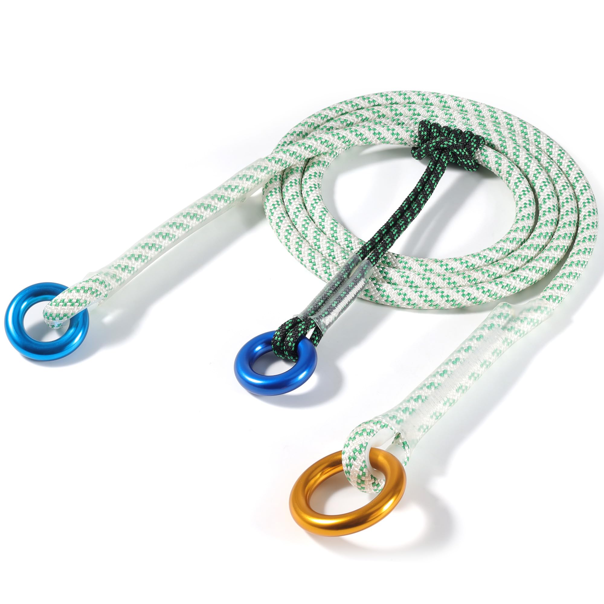 Cuerda de fricción multiahorro de 30 kN, 12 mm, resistente para proteger árboles y bucle Prusik | Cordón de anclaje de poliéster, cuerda de escalada de árboles para arboristas, escalada, rescate y barranquismo