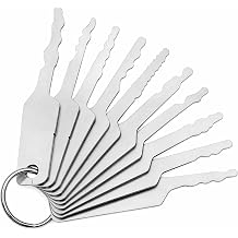 10-Piece Lock Picking Kit, Universal Emergency Key Set, High-Carbon Steel Lock Pick Tool for Home & Car Access