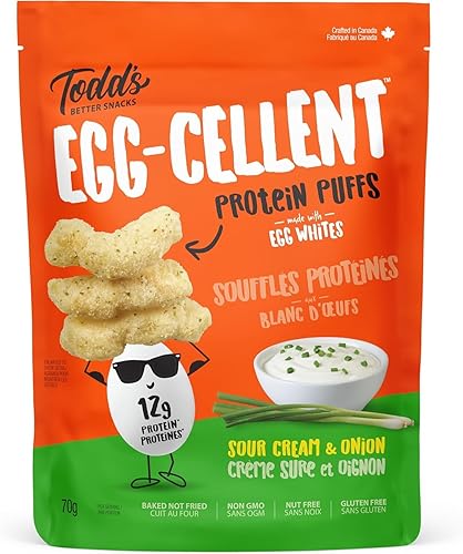 Vista 18 de Todd's Better Snacks Puffs de Proteína Egg-Cellent, paquete variado – 12g de proteína, sin gluten, apto para paleo, horneado, cumple con GLP-1