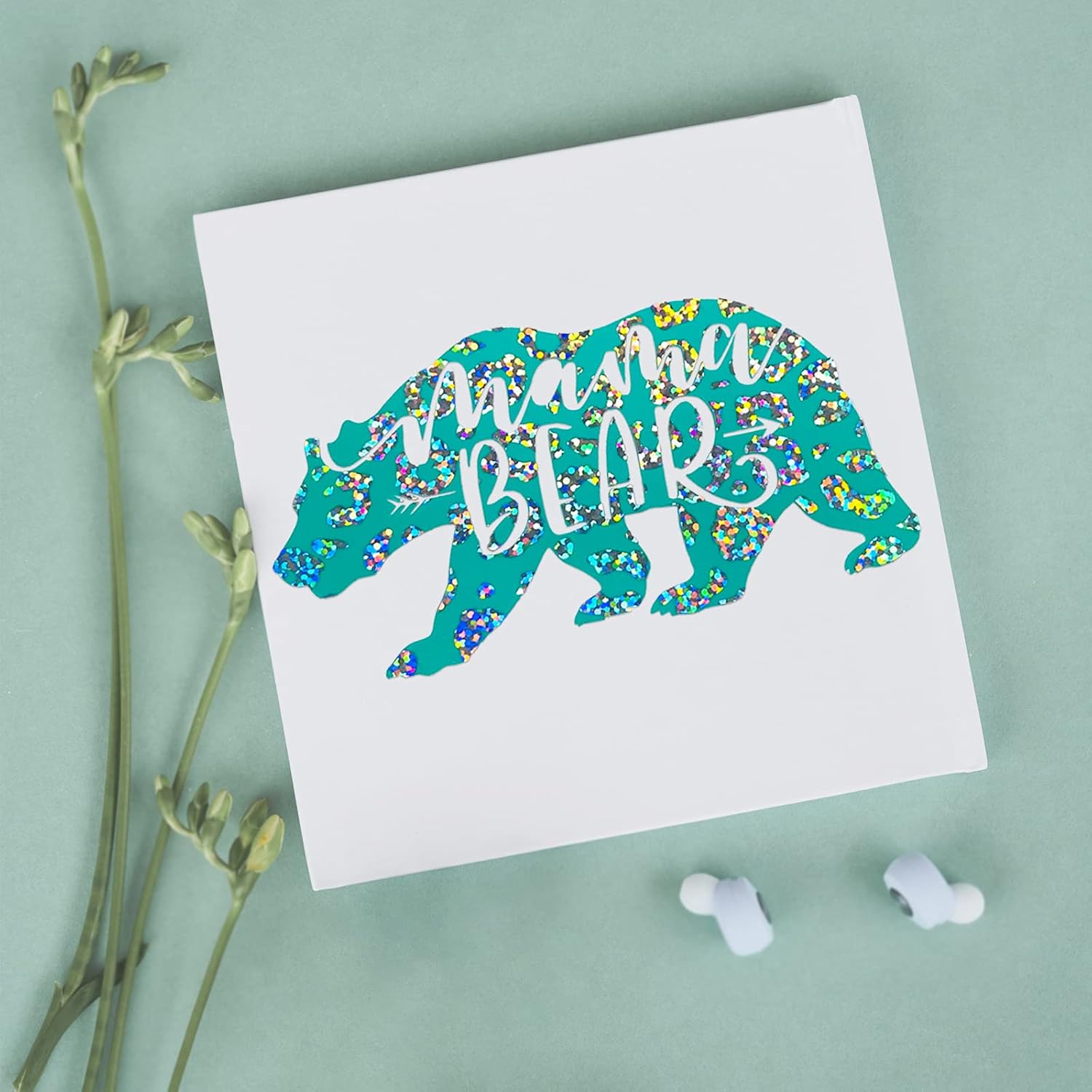 Holographic Adhesive Vinyl Roll for Crafts Layering DIY Clear Leopard Print,1x5FT : Arts, Crafts & Sewing