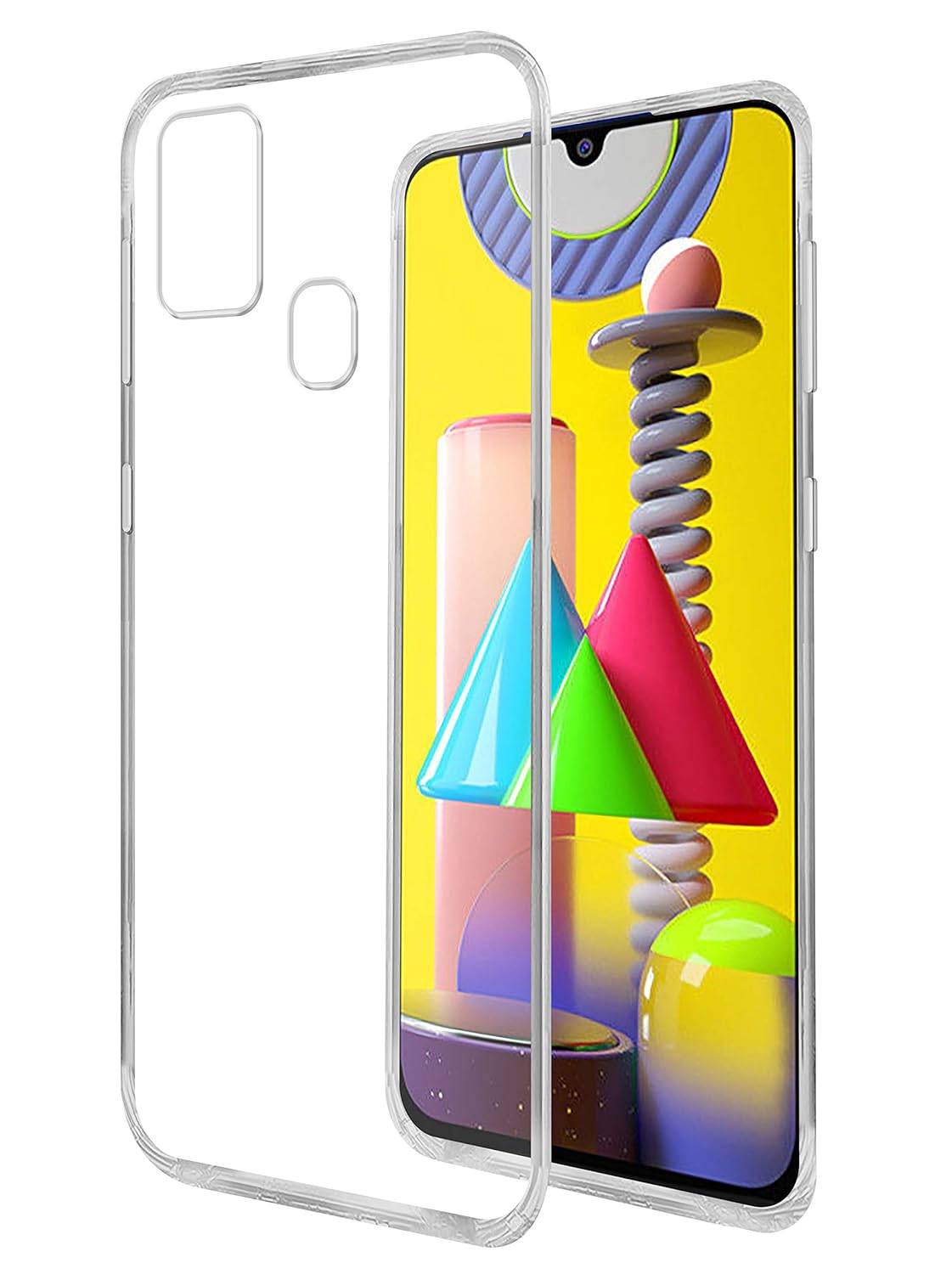 Amazon Brand – Solimo Back Cover for Samsung Galaxy M31 Prime / M31 / F41 (Silicone | Clear)