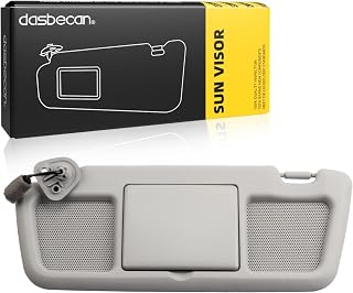 Dasbecan Gray Left Driver Side Sun Visor Compatible with Mazda RX-8 2004-2011 Replaces# FE88-69-320B-77