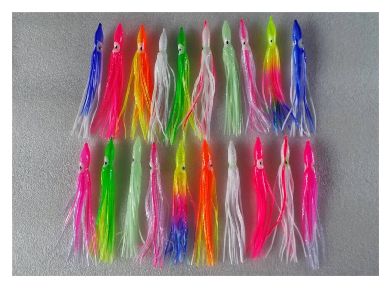 XILILHC Leurre De Pêche Souple 100 Pièces 12 Cm. Couleur Mélangée