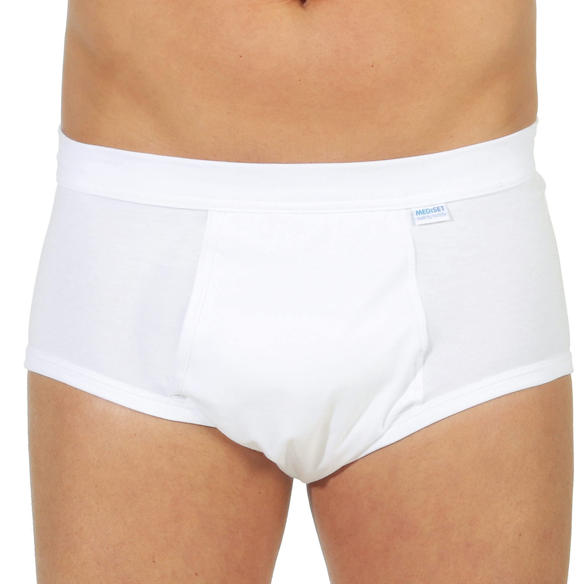 Mediset Herren Hygiene-Slip 2er-Pack weiß Größe 6