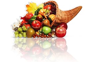 Amyhill Thanksgiving Table Centerpiece Cornucopia Basket