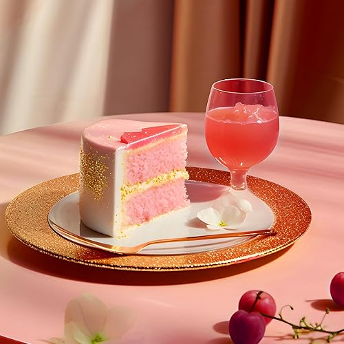 Miniatura 8 de 2 manteles de plástico color oro rosa, impresionante acabado mate metálico, mantel de despedida de soltera de 40 x 108 pulgadas, perfecto para