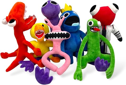 Ultra Soft Plush Toy Cute & Cuddly Stuffed Plushies for Kids & Adults for Birthdays, Christmas, Bedtime, Travel & Nursery Decor Set of 7