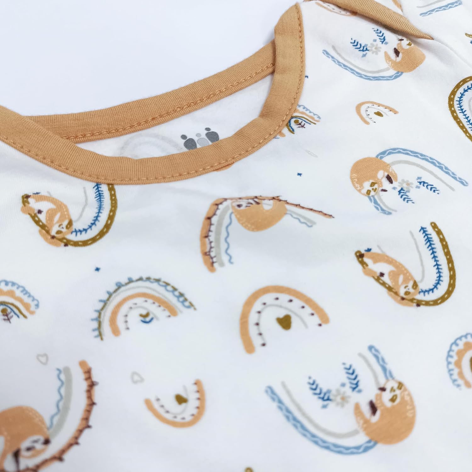 Newborn Knotted Nightgown Long Sleeve with Matching Hat Set 3 Pack, Unisex Baby Sleeper Gowns Coming Home Outfits Set with Mitten Cuffs for Boys Girls - Image 6