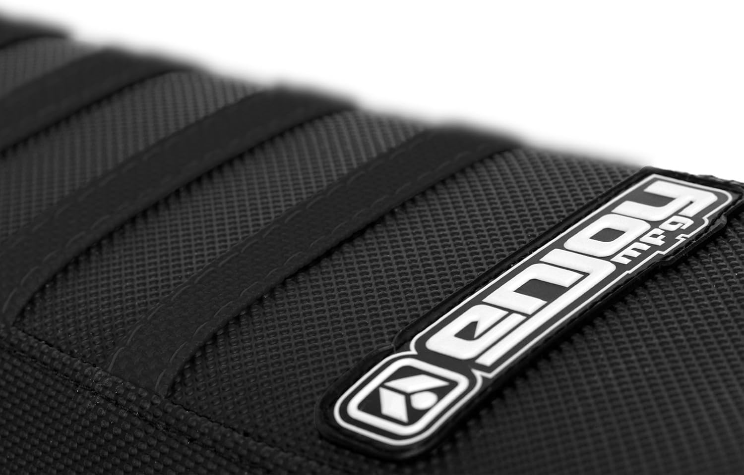 Enjoy Mfg Seat Cover - Compatible Fit for 2006-2012 KTM SX85 SX 85 - All Black/Black Ribs #89