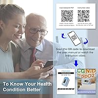 Vista 9 de AM801 Pulse Oximeter Fingertip, 5-in-1 Blood Oxygen Saturation Monitor Checks SpO2, Body Temperature, Pulse Rate, Perfusion Index, PPG, OLED Display