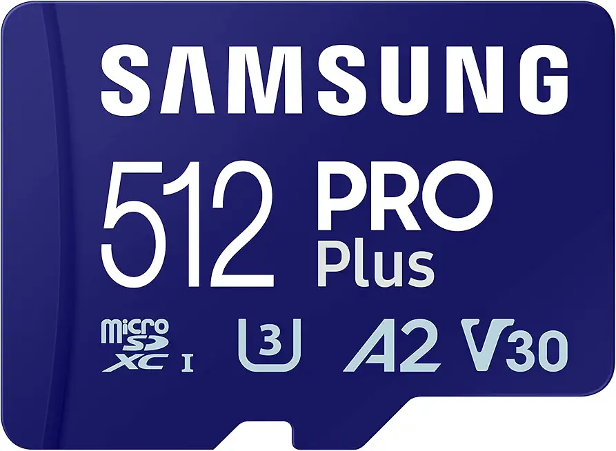 Samsung PRO Plus microSD-Karte + SD-Adapter, 512 GB, Für Mobile Gaming auf Smartphones, Tablets und Handheld Konsolen, UHS-I U3, Full HD & 4K UHD, 180 MB/s Lesen, 130 MB/s Schreiben, MB-MD512SA/EU