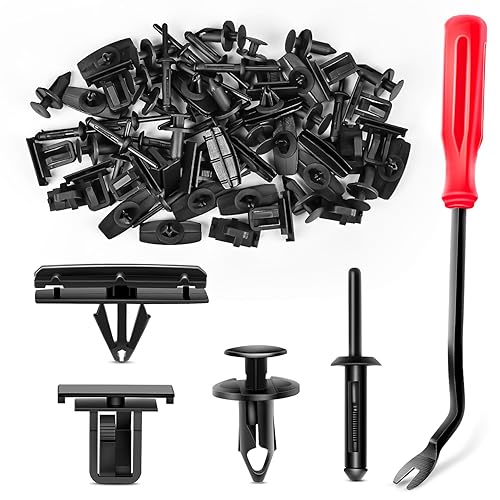 Miniatura 1 de GOOACC 60 piezas de clips de moldeo para guardabarros 68039280-AA, 55156429-AA, 6503598,6501559 repuesto para Jeep Wrangler Chrysler Ford GMC con 1
