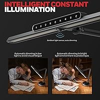 Vista 3 de Honeywell Desk Lamp for Home Office, H9 Sunturalux™ Eye-Caring LED Desk Light, 1000LM Dimmable Desk Lamp with Timer and Auto-Sensing, Adjustable