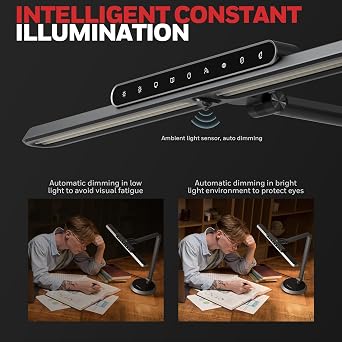 Honeywell H9 Sunturalux LED Dimmable Desk Lamp with Motion-Sensing