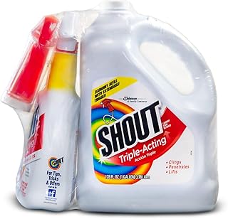 Shout Stain Remover with Extendable Trigger Hose (128 oz. + 22 oz.)