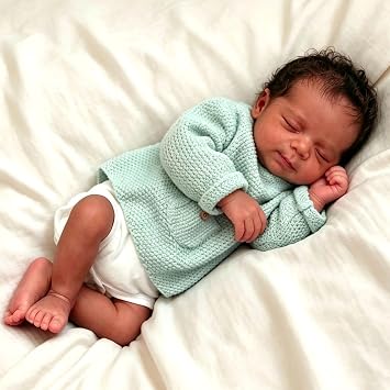 Anano Black Baby Doll Girl 18 in Realistic Reborn Baby Doll Full Body
