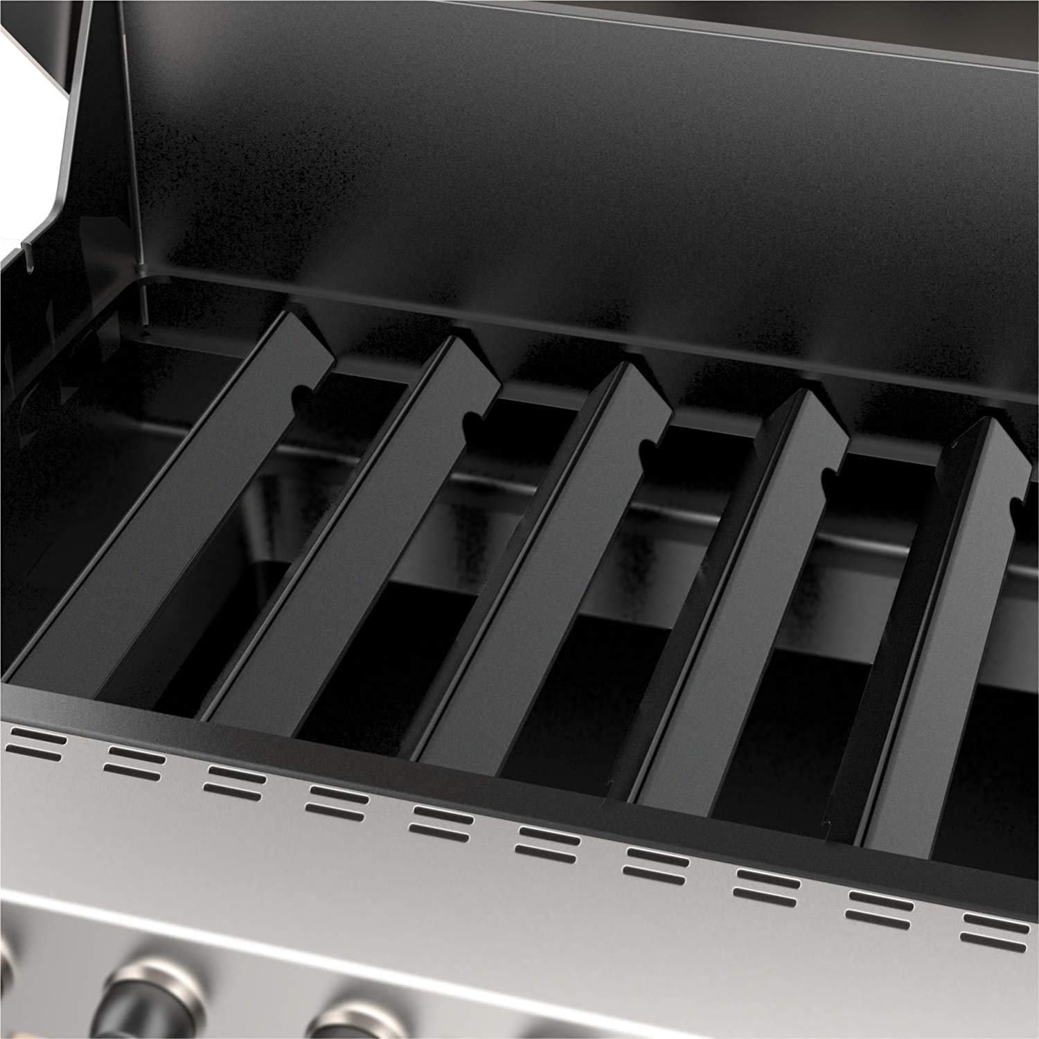 Onlyfire 43.5 cm Barre Flavorizer en Porcelaine Émaillée pour Weber Genesis II/LX Série 300, Répartiteur de Chaleur pour Baebecue à Gaz Genesis II et II LX, Remplacement Weber 66032 et 66795, 5 Pièces