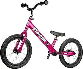 Strider 14x - Balance Bike for Kids 3 to 7 Years - Includes Custom Grips, Padded Seat, Performance Footrest & All-Purpose Tires - Easy Assembly & Adjustments
