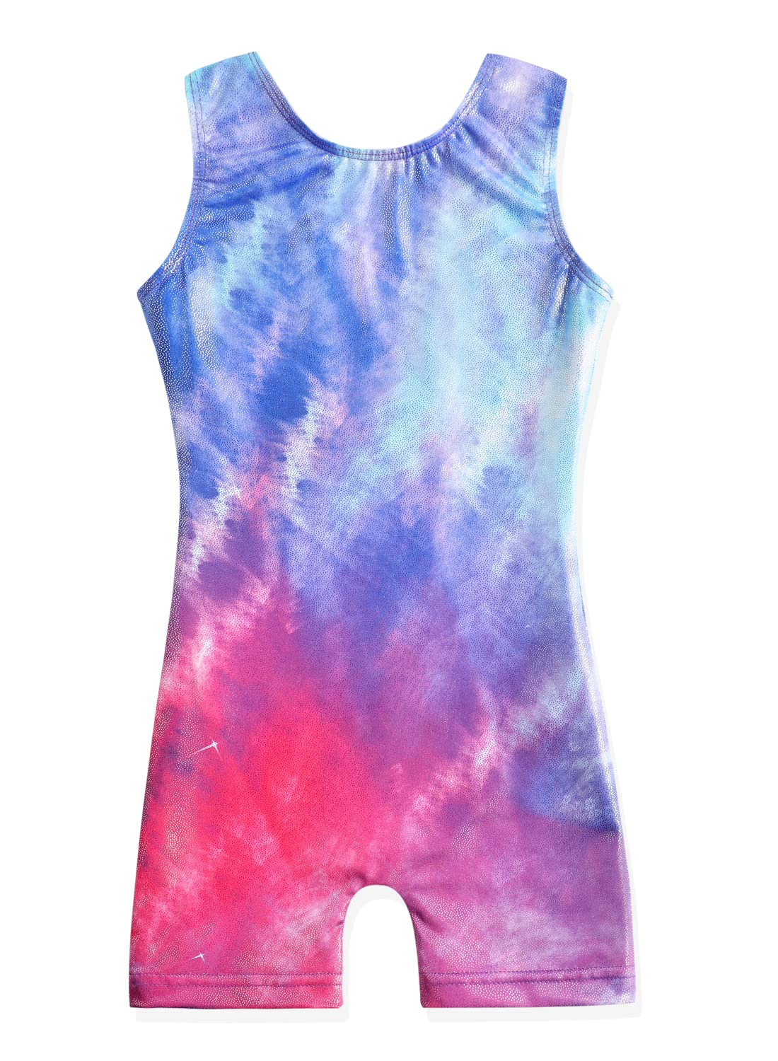 HOZIYLeotards for Girls Gymnastics Unicorn Mermaid Rainbow Cupcake Dinosaur Sparkle Biketard 2-10 Years, Gradients Tie Dye, 9-10 Years