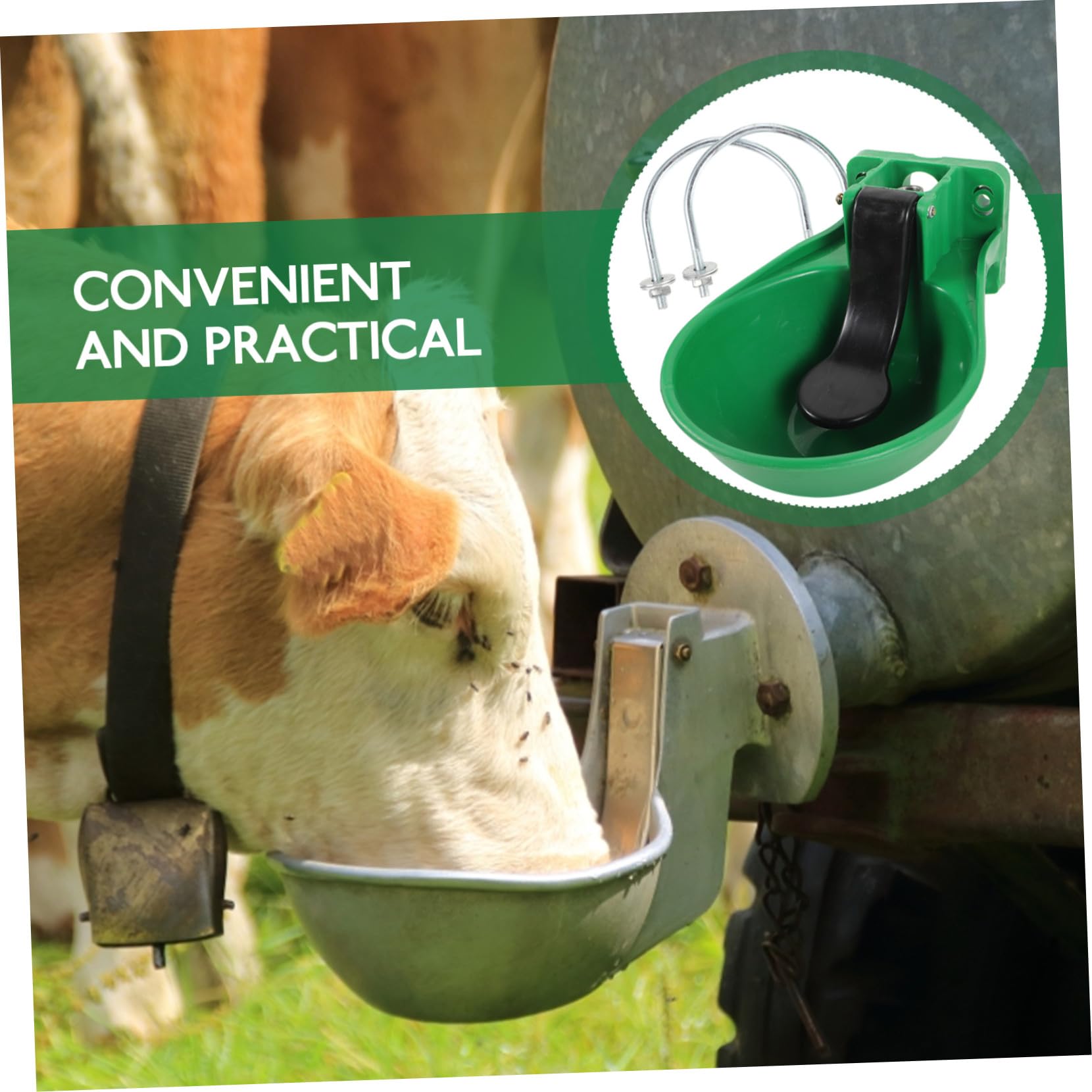 Abbeveratoio Automatico per Bovini, Verde, Grande Capacità