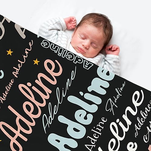 Miniatura 3 de Manta de bebé con nombre personalizado, regalos personalizados para bebés, niños, niñas y niños, mantas de franela suaves y esponjosas, cálidas y