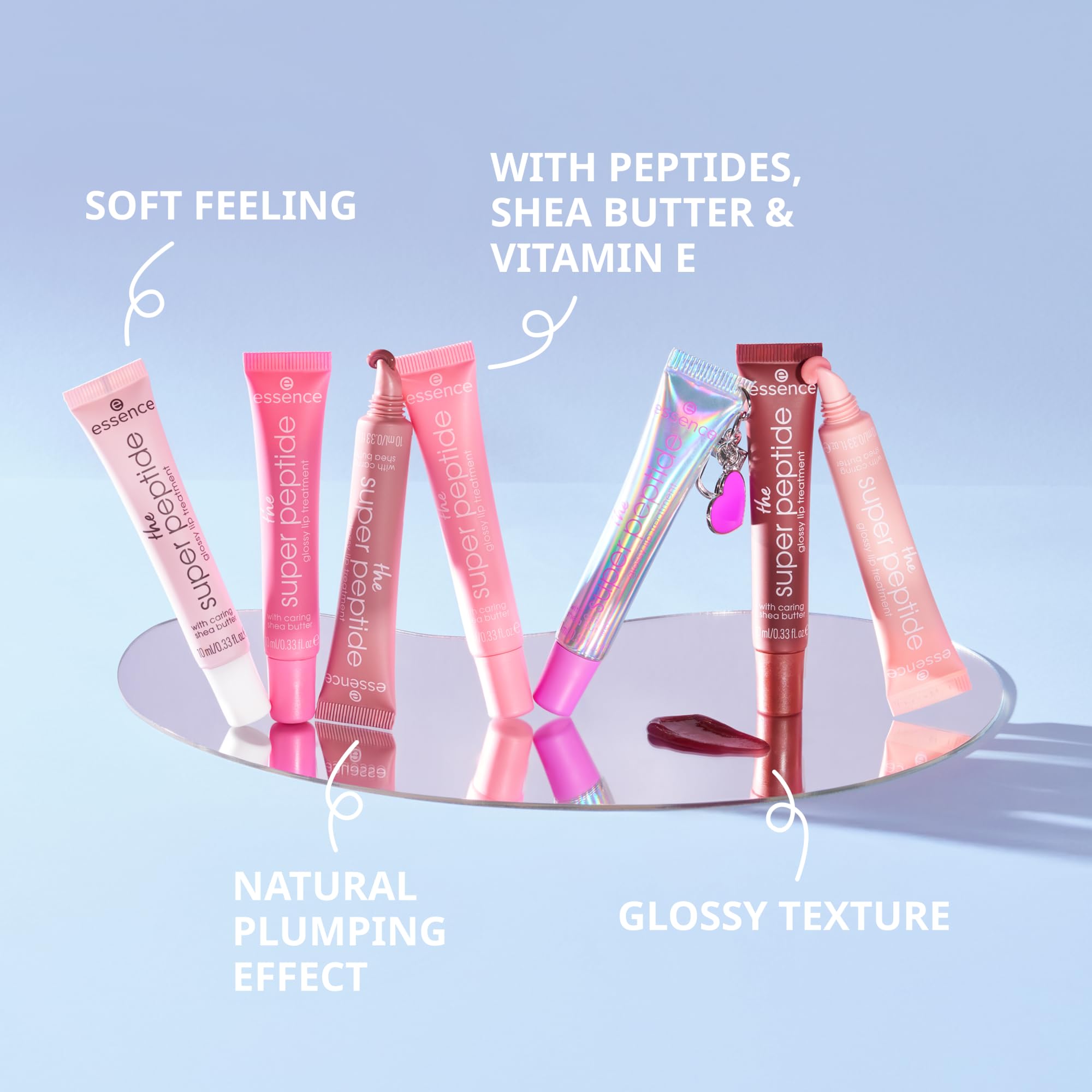 【値下げ中】Perfect Natural Essence Amazon.com : essence The Super Peptide Glossy Lip Treatment (06
