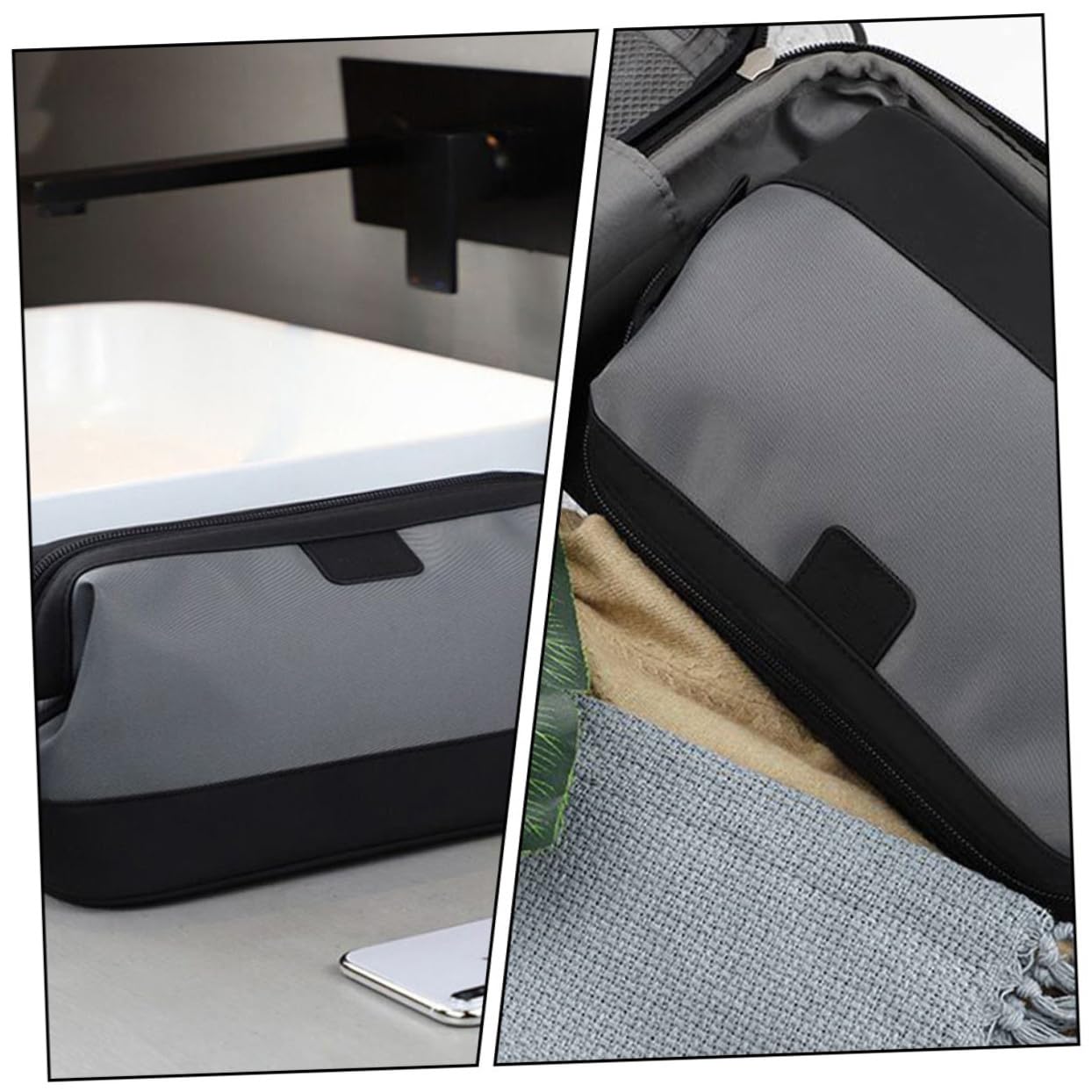 VALICLUD Neceser para Hombre Bolsa De Aseo Práctica y Portátil Neceser De Maquillaje Cremallera para Viajes y Fabricada Material Resistente Al Agua