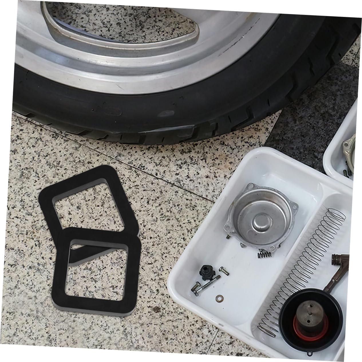 5pcs Hitch Rattle Stopper Trailer Pads for Truck Hitch Noise Absorbing Trailer Pad Rubber Cushion Vibration Absorbing Buffer