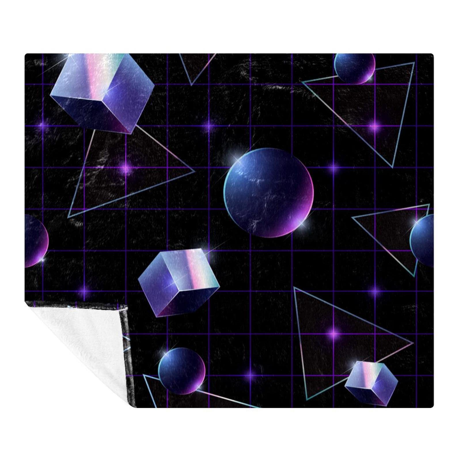 Couverture polaire de literie plaid violet pour chambre et sol du canapé