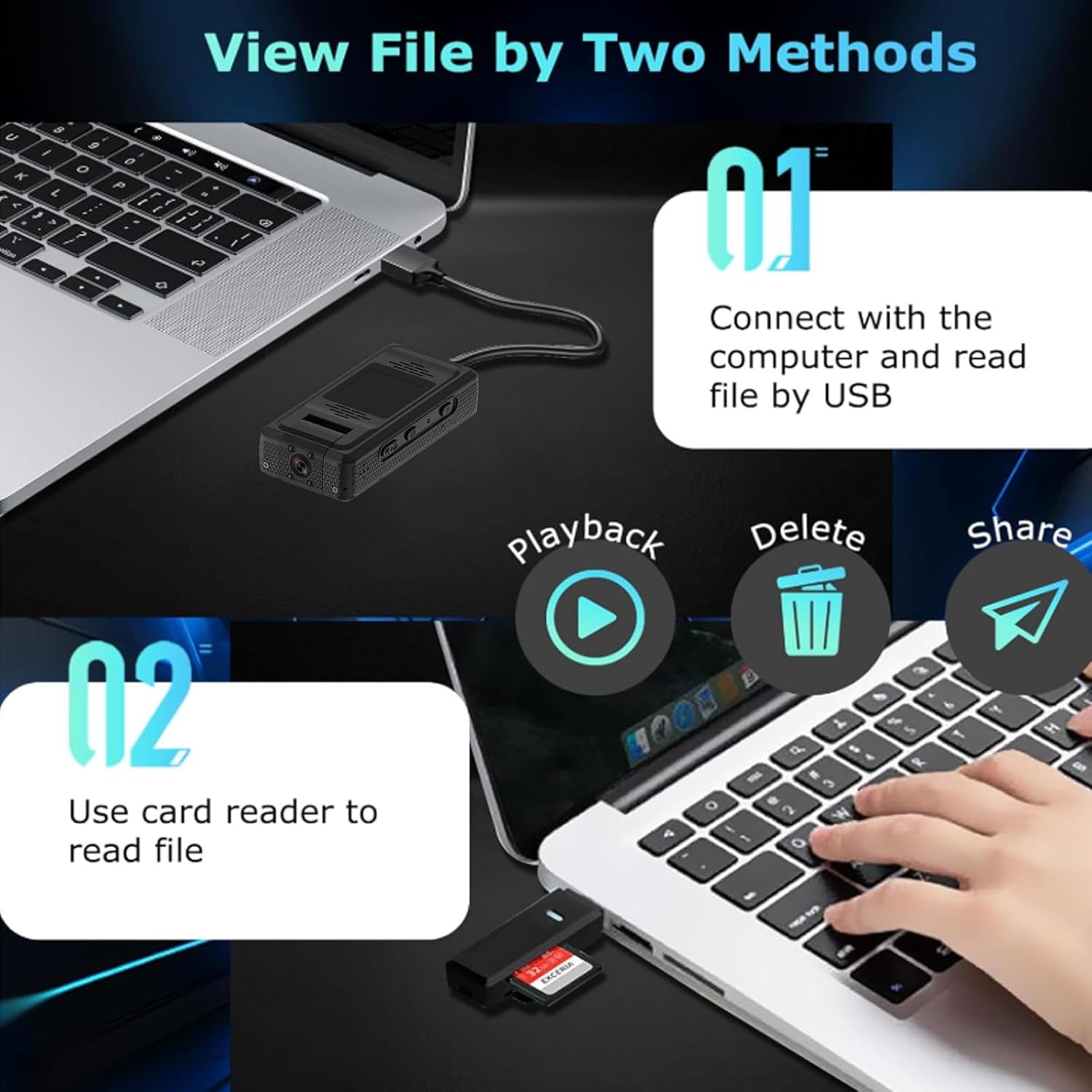 2K HD Body Camera with Audio and Video Recording, 128GB Mini Body Camera with 180° Rotating Lens, 10HR Battery & Night Vision, Wearable Bodycam for Cycling, Traveling, Vlogging, Police Law Enforcement