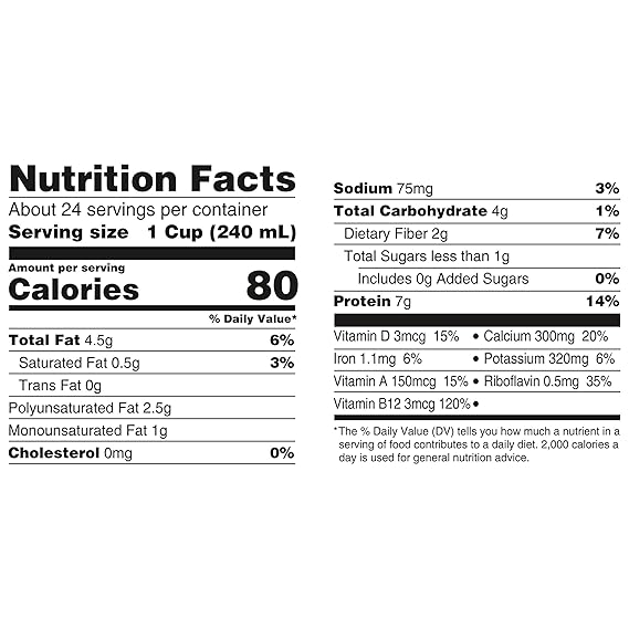 Silk Shelf-Stable Organic Soy Milk, Unsweetened, Dairy-Free, Vegan, Non-GMO Project Verified,32 Fl Oz(Pack of 6)