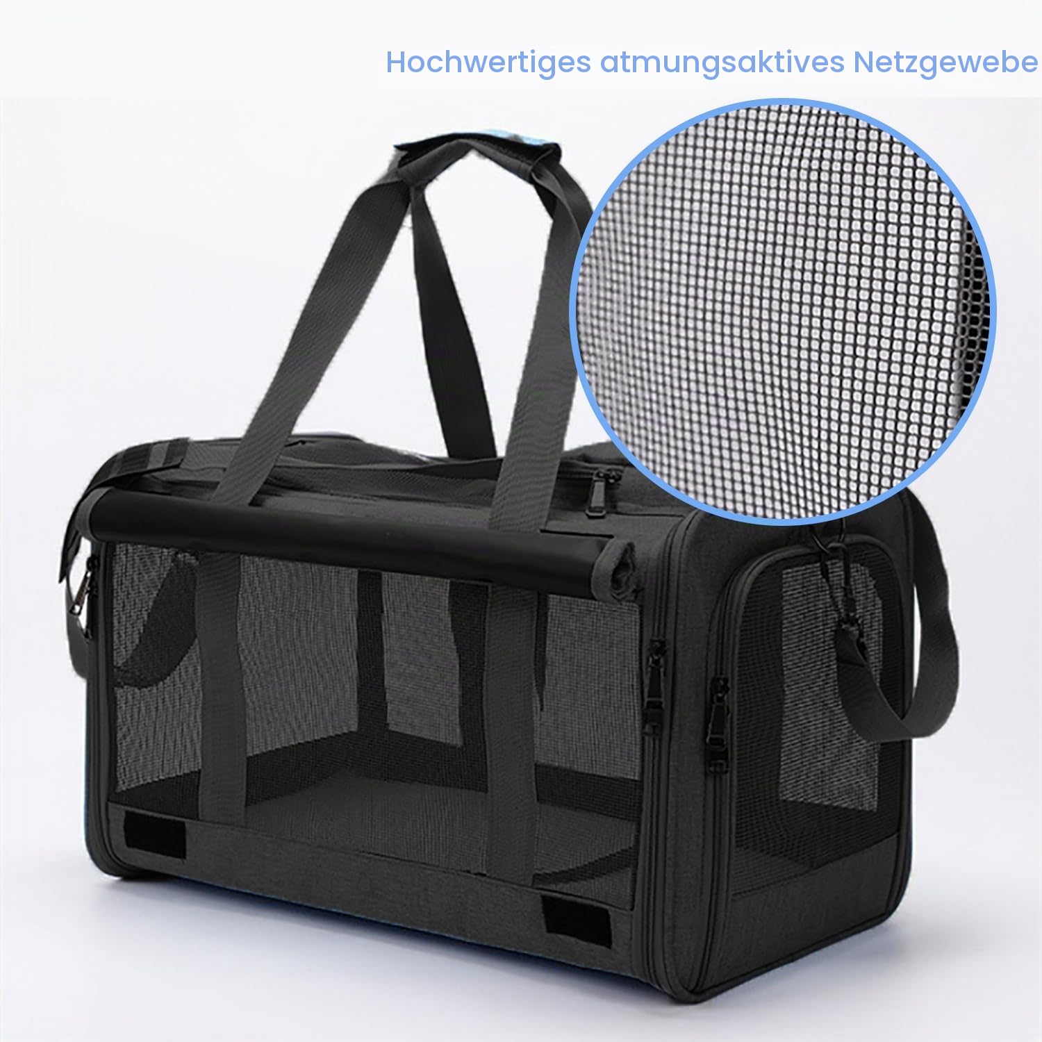 Faltbare Hundetransportbox，Katzentransportbox，Transportbox für Hund Katze Faltbar Hundebox Atmungsaktiv Hundetasche Oxford Reisetasche für Große Katzen und Welpen Outdoor
