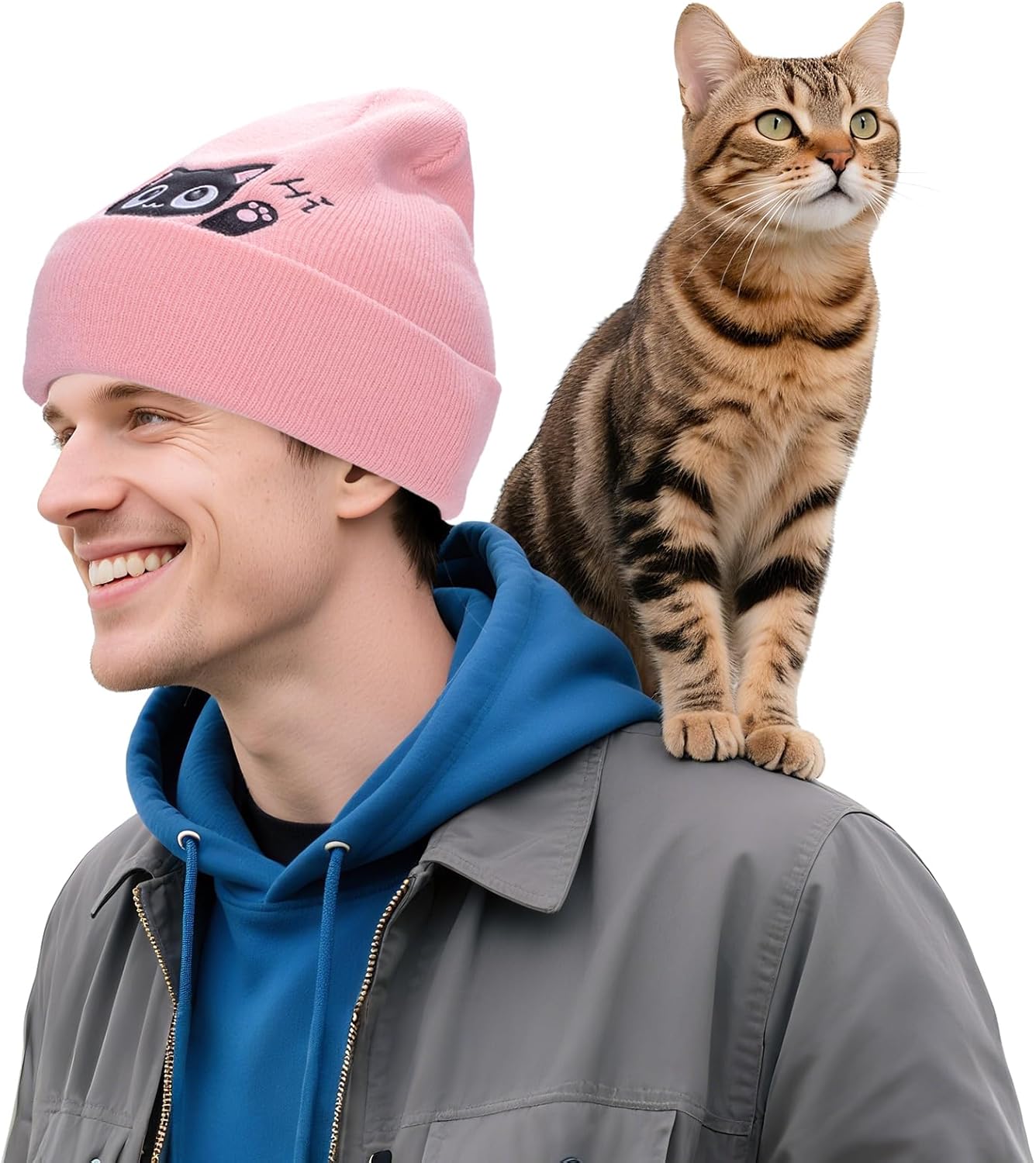 Winter Knitted Beanie Hat and Themed Scoks for Dog Cat Lover Gifts, Christmas Stocking Stuffers for Men Women - Image 7