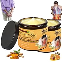 Vista 1 de Bee Venom & Turmeric Joint Relief Cream - 2 Pack (2 x 60g) - Fast Absorbing, Helps Soothe Joint Discomfort, Supports Flexibility, for Back, Neck