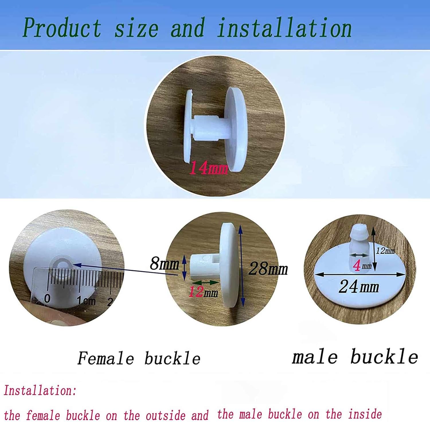 4 Sets Replacement Rivets for Beach Bag Handles Replacement Rivets Button for Rubber Beach Bag Strap