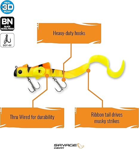 Miniatura 2 de Savage Gear Alien EEL V2 12" 5oz Golden Ambulance AE2-300-GA Talla única