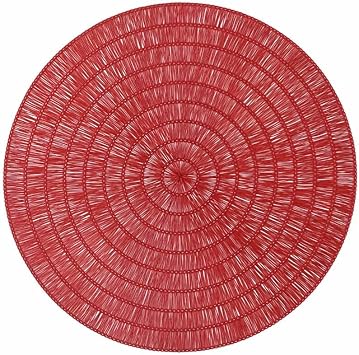 15 Inch Round Woven Placemats Set of 4 Hollow Out PVC Placemats for Kitchen Dining Table