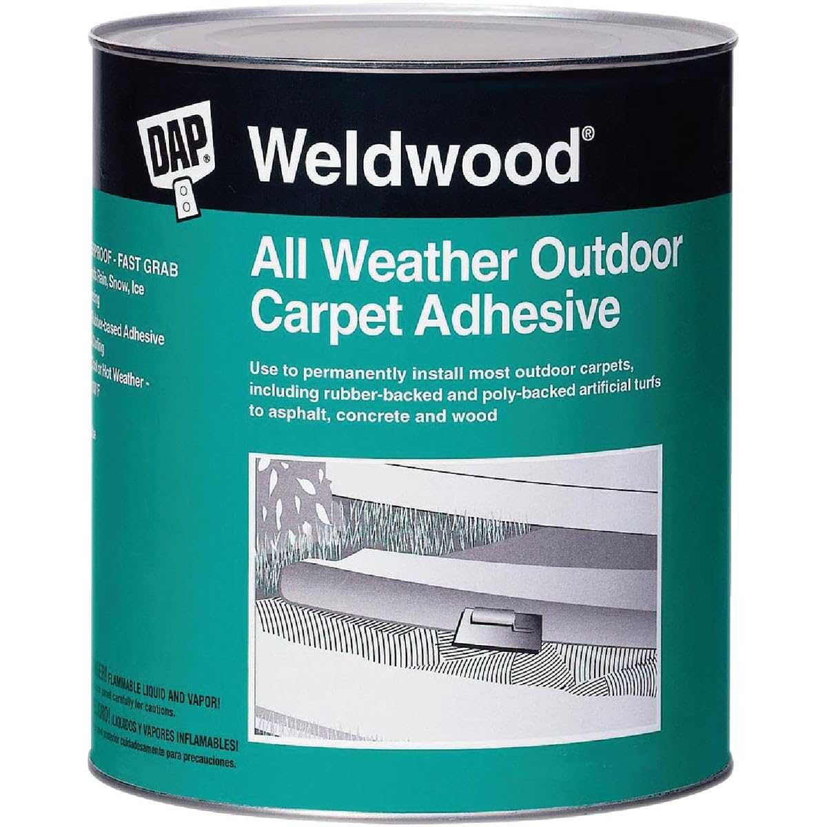 DAP Weldwood All-Weather Outdoor Carpet Adhesive