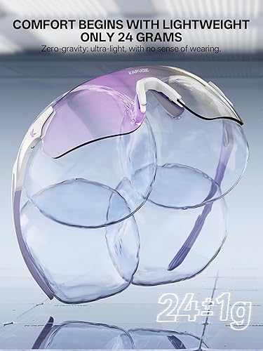 Miniatura 4 de KAPVOE Gafas de sol para correr fotocromáticas, gafas deportivas transparentes con protección UV400 para mujeres y hombres, gafas de bicicleta MTB