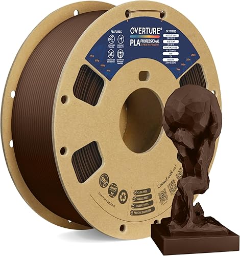Vista 180 de OVERTURE PLA Plus (PLA+) Filament 1.75mm, Stronger & More Durable, Professional Toughness 3D Printer Filament 1kg (2.2lbs), High Precision +