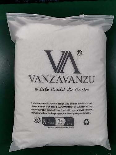 Miniatura 8 de VANZAVANZU Alfombra de contorno de inodoro de 20 x 24 pulgadas, en forma de U, ultra suave y antideslizante, absorbente, esponjosa, de microfibra