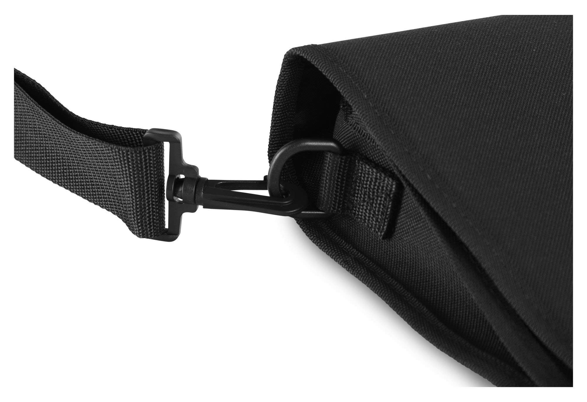 Classic Cantabile Borsa Portaspartiti - Borsa per Lezioni di Musica e Educazione Musicale Precoce - Per Spartiti Formato DIN e US - Tracolla - Tasche Interne per Accessori - Design Musicale - Nero