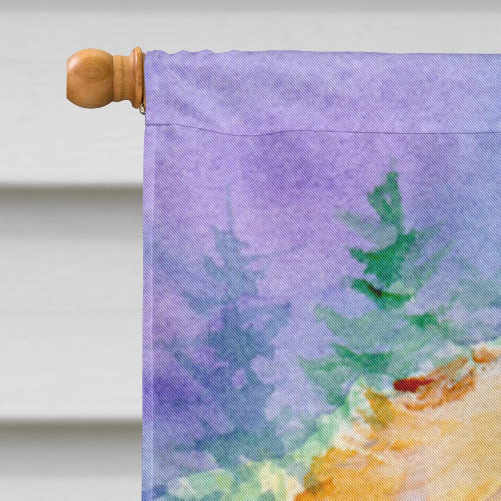 Caroline's Treasures SS8904CHF Golden Retriever Flag Canvas