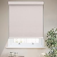 Vista 15 de MYshade - Persianas enrollables opacas personalizadas con cordón para ventanas, tela impermeable, fáciles de instalar